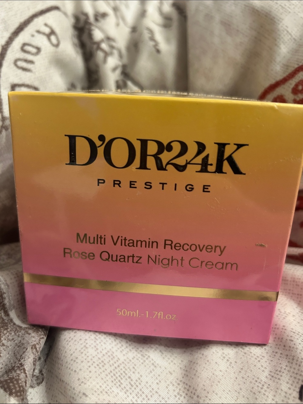 D'OR24K Prestige Rose Quartz Night Cream - Pink & Gold Box